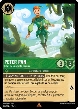 carte peter pan lorcana