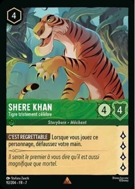 carte shere khan lorcana