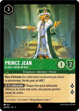 carte prince jean lorcana