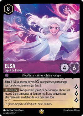 carte elsa améthyste lorcana