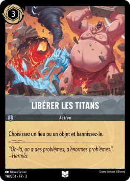 carte libérer les titans lorcana