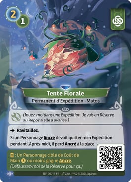 carte altered tente florale
