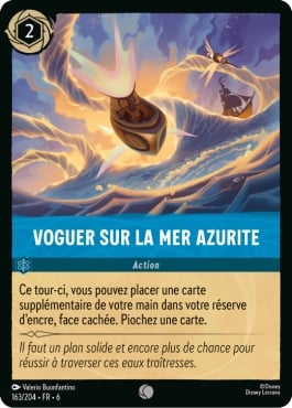 carte voguer sur la mer azurite lorcana