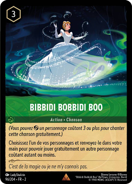 carte bibbidi bobbidi boo lorcana