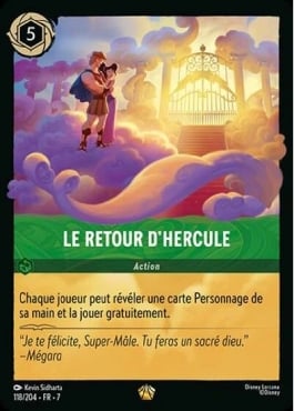 carte le retour d'hercule lorcana