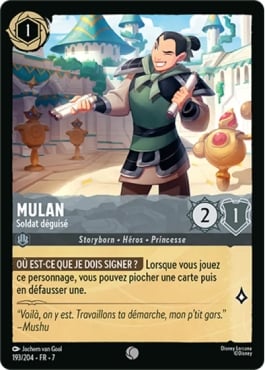 carte mulan lorcana