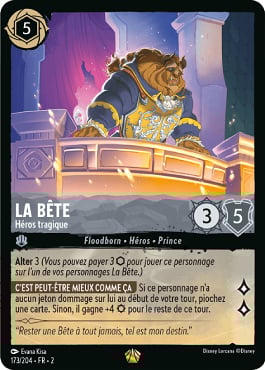 carte la bete héros tragique lorcana