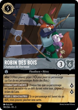 carte robin des bois lorcana