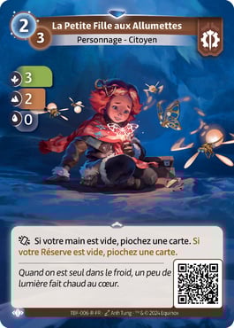 carte altered la petite fille aux allumettes