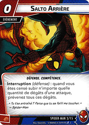 article marvel champion carte "salto arrière"