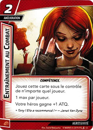 article marvel champion carte "entrainement au combat"