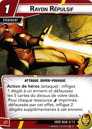 article marvel champion carte "rayon répulsif"