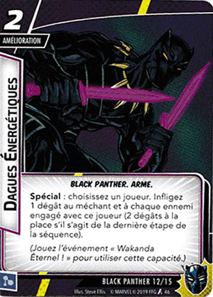 article marvel champion carte "dagues énergétiques"