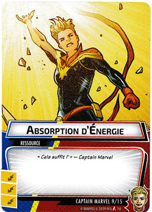 article marvel champion - carte "absorption d'énergie"