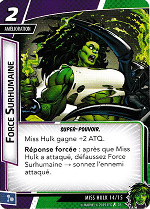 article marvel champion carte "force surhumaine"