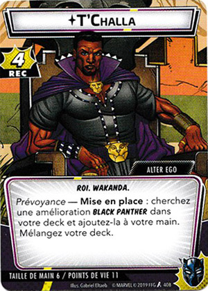article marvel champion carte "t'challa"