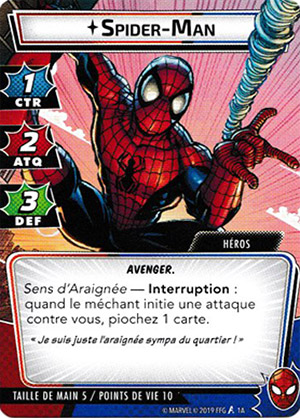 article marvel champion carte "spider-man"