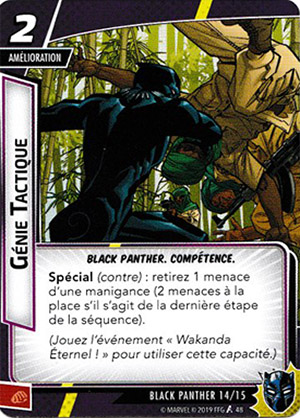 article marvel champion carte "génie tactique"
