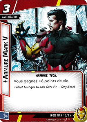 article marvel champion carte "armure mark v"