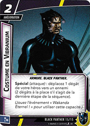 article marvel champion carte "costume en vibranium"