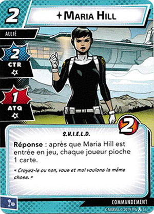 article marvel champion - carte "maria Hill"