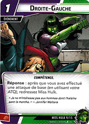 article marvel champion carte "droite-gauche"
