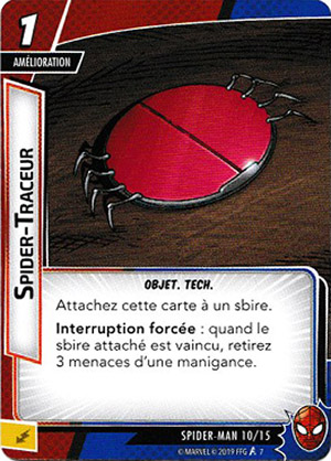 article marvel champion carte "spider-traceur"