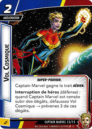 article marvel champion - carte "vol cosmique"