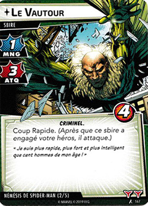 article marvel champion carte "le vautour"