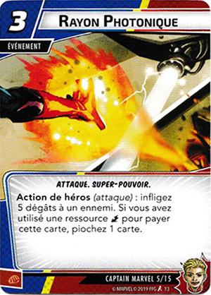 article marvel champion - carte "rayon photonique"