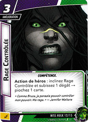 article marvel champion carte "rage contrôlée"