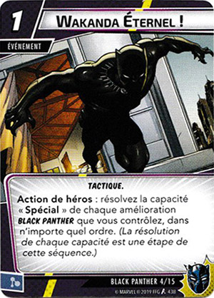 article marvel champion carte "wakanda éternel"