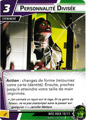 article marvel champion carte "personnalité divisée"