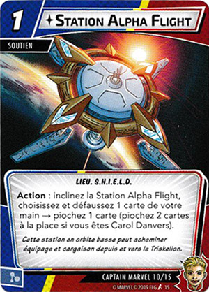 article marvel champion - carte "station alpha fight"