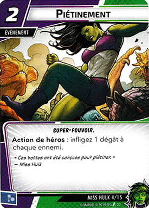 article marvel champion carte "piétinement"