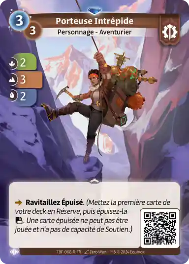 carte altered porteuse intrepide epreuve du froid