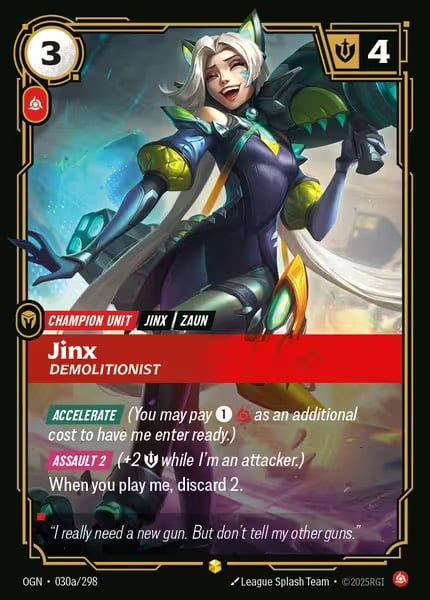 carte jinx demolitionist