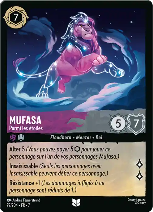 carte mufasa lorcana