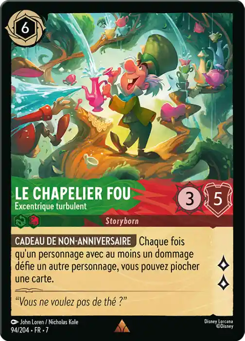 carte le chapelier fou lorcana