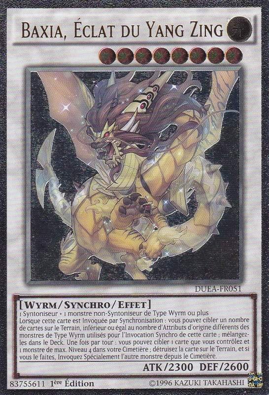 carte baxia éclat du yang zing yu-gi-oh
