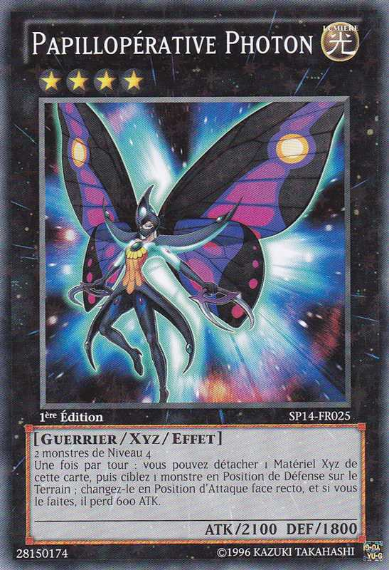 carte papillopérative photon yu-gi-oh