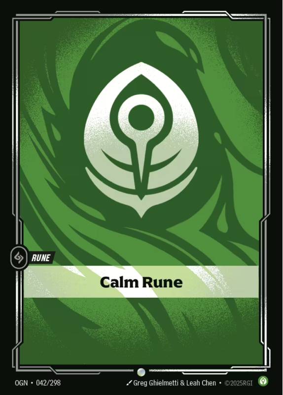 carte calm rune Riftbound