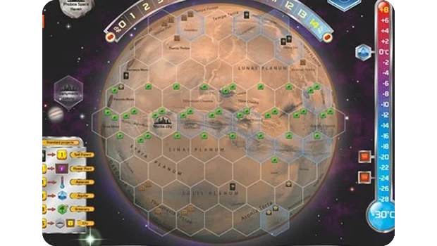 article terraforming mars - plateau de jeu