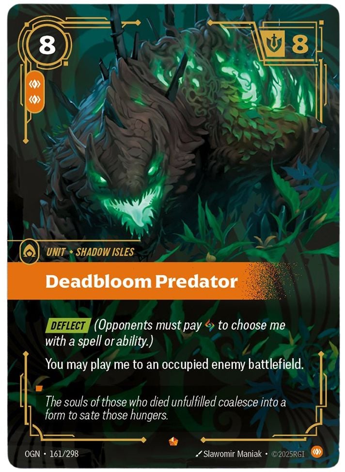 carte Deadbloom Predator Riftbound