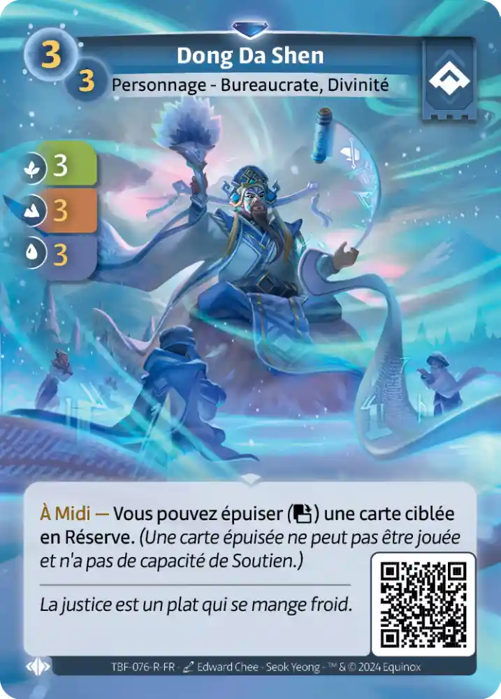 carte altered dong da shen epreuve du froid