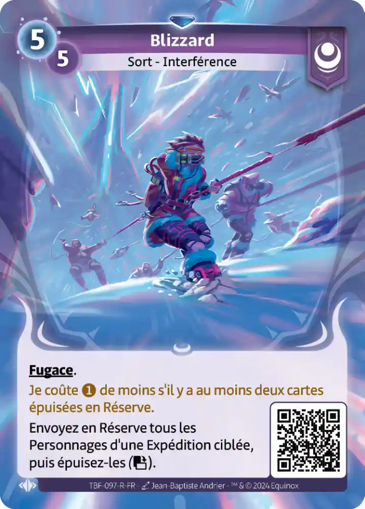 carte altered blizzard epreuve du froid