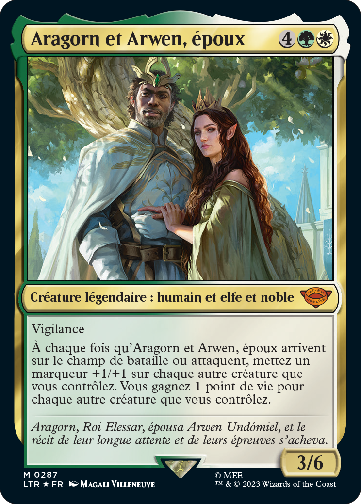 carte-aragorn-et-arwen-epoux-seigneur-des-anneaux-chroniques-de-la-terre-du-milieu-article-magic