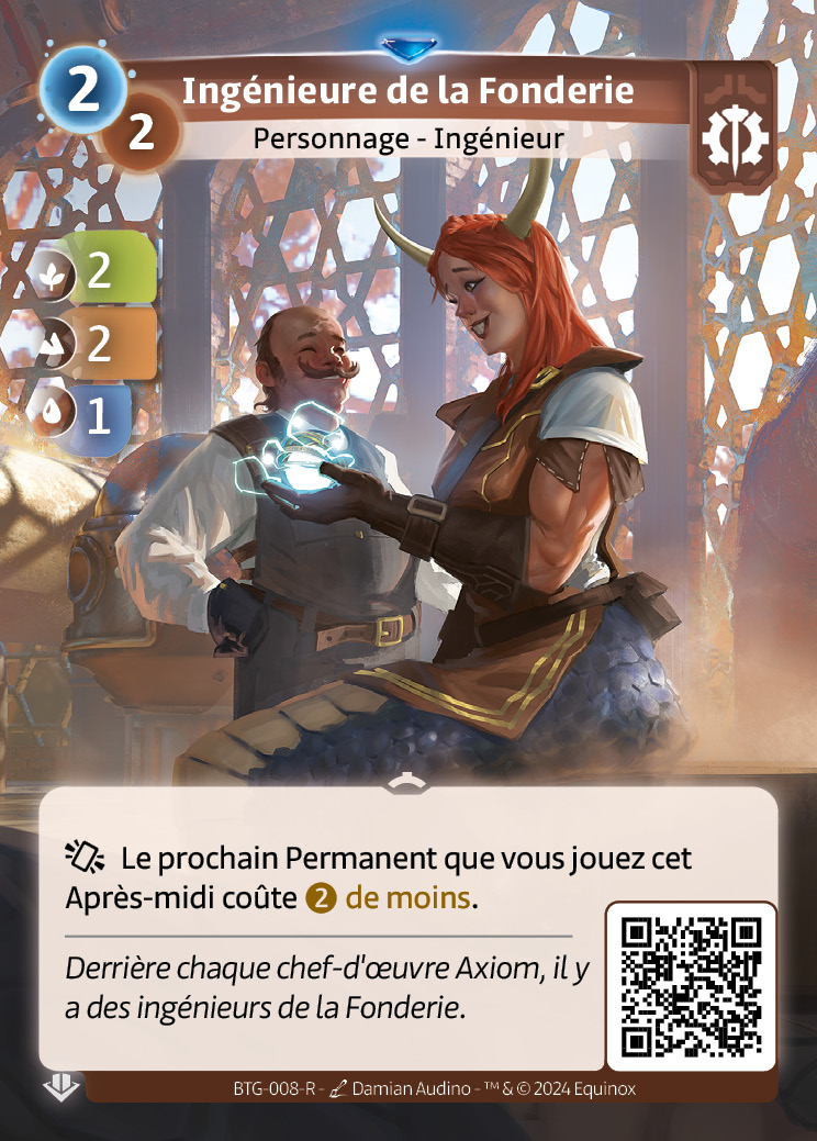 article altered carte "ingénieure de la fonderie"