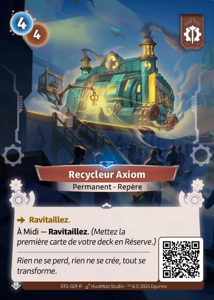 article altered carte recycleur Axiom