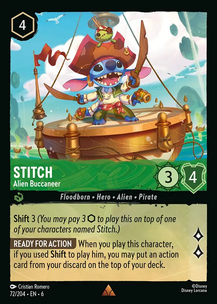 Stitch-Alien-Buccaneer-Lorcana-Player